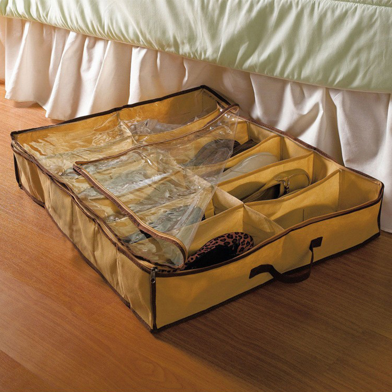 12 Pair Shoe Storage Box Space Saving Under Bed Organizer Gifts