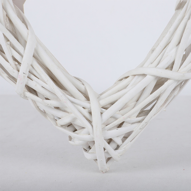 3pcs Straw Wooden Heart Shaped Hanging for Home Decor Garland Household Decoration 10/14/20cm