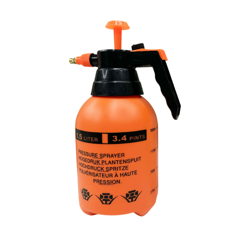 1.5L Orange Pressure Sprayer Adjustable Nozzle for Garden Use