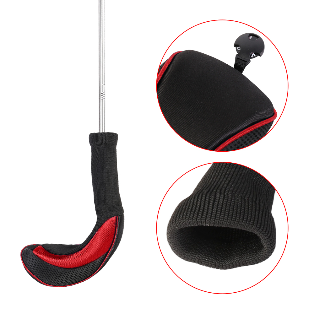 3PCS Golf Club Head Covers Set Driver 1 3 5 Fairway Woods Headcover Red