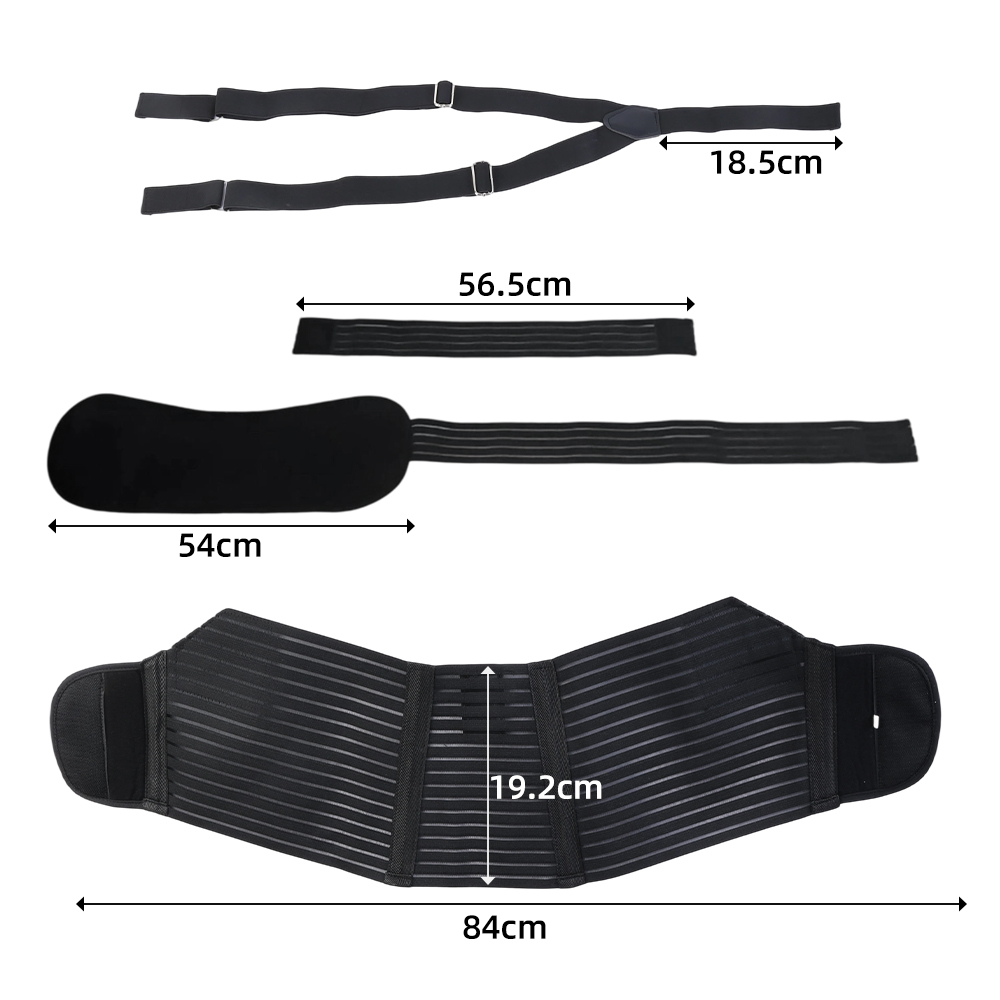 Pregnancy Belt With Shoulder Straps Lumbar Back Support Waist Band Belly Bump Back Brace XXL