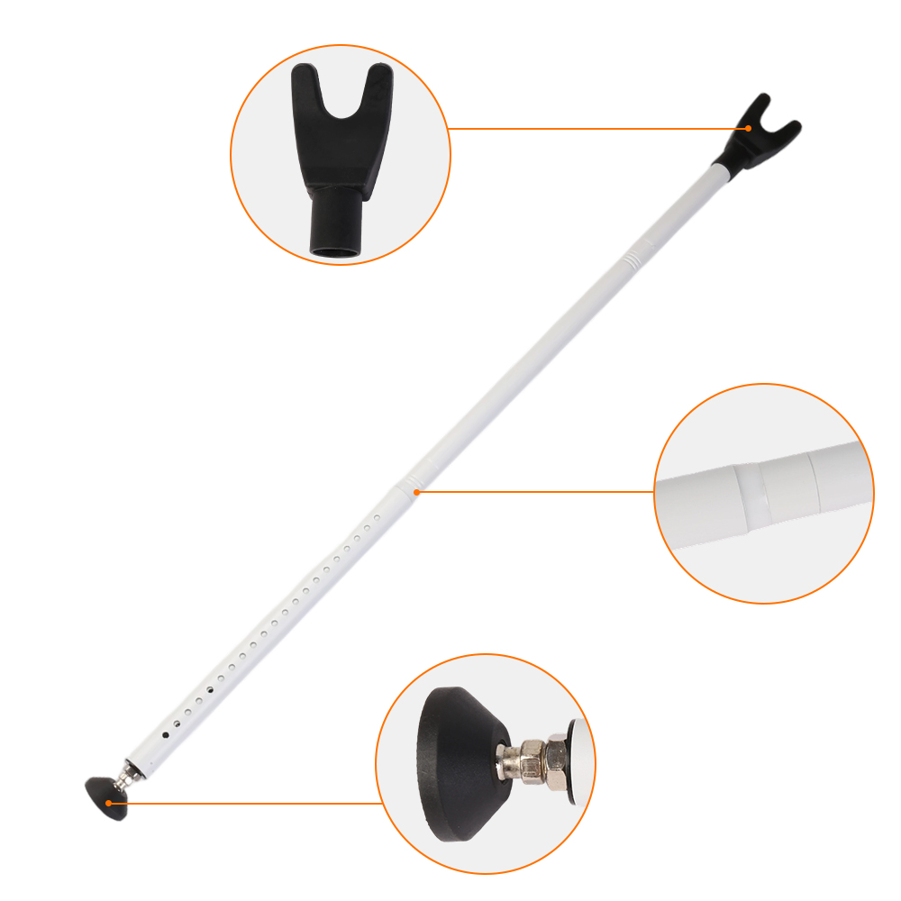 Adjustable Door Handle Security Bar Rod Brace Jammer Safety Lock Stopper