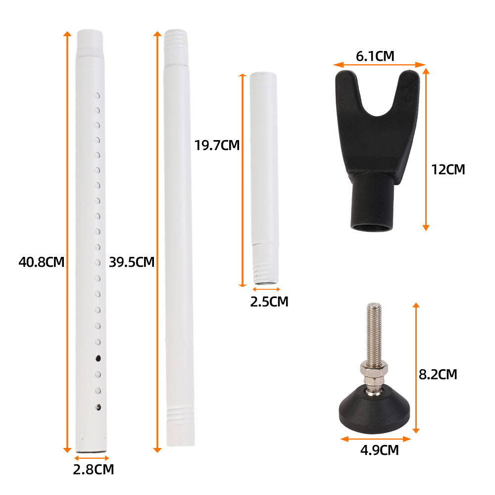 Adjustable Door Handle Security Bar Rod Brace Jammer Safety Lock Stopper