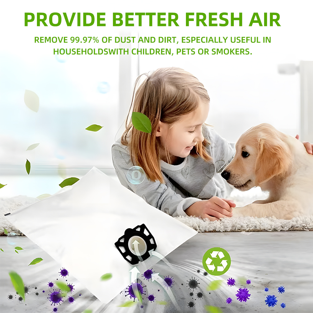 6PCS Fleece Cloth Dust Bags fit Karcher WD4 Wet Dry