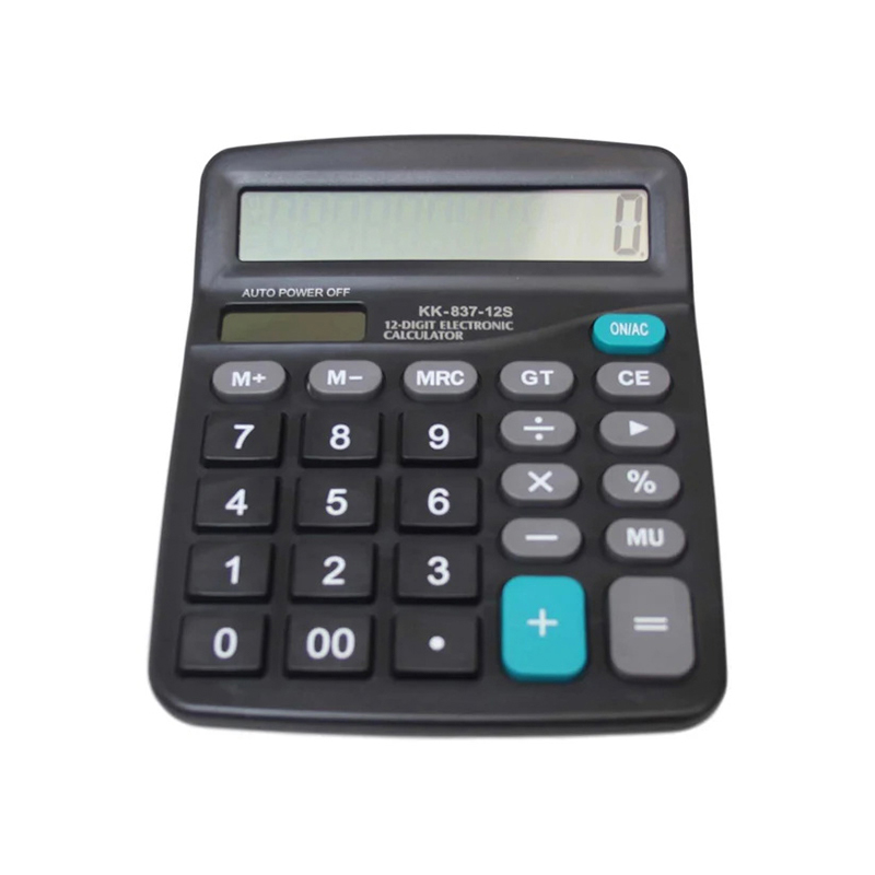 Reliable Efficient Big Display Two-Way Power Electronic Calculator Maths Black