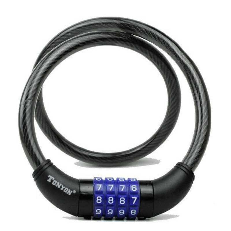 4-Digit Heavy Duty Bike Lock Secure Combination Security for Bicycles Bike