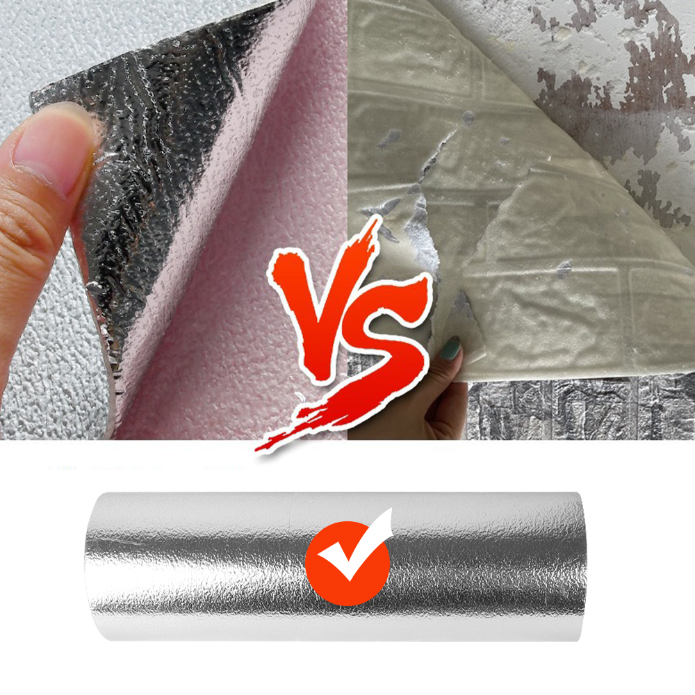 Self-adhesive Wallpaper Thicken Home Decor Linen Plain Color