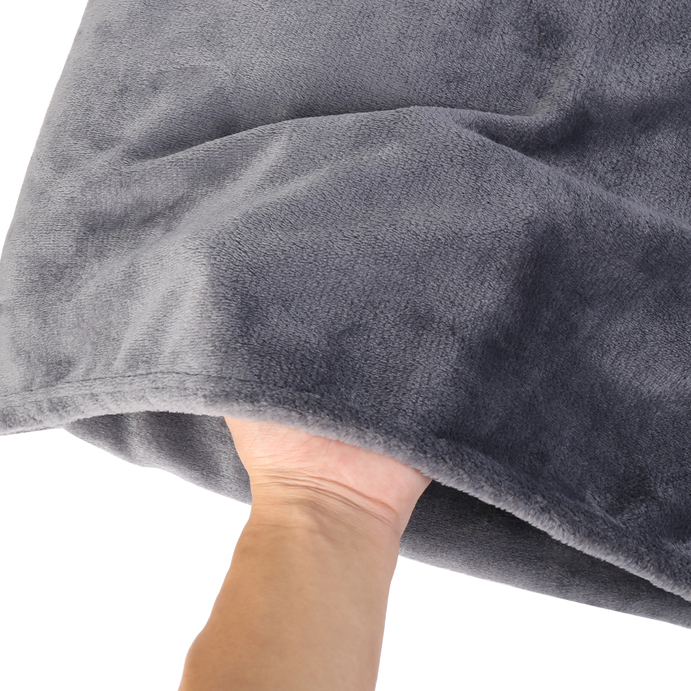 Fleece Throw Blanket Large Warm for Bed Sofa Single Double King Grey