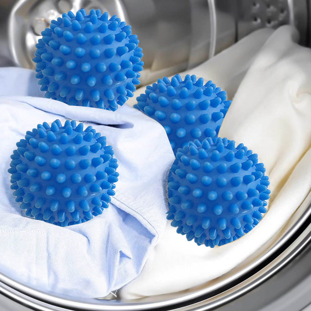 4PCS Reusable  Laundry Washing Machine Tumble Dryer Balls Eco Clothes Softener