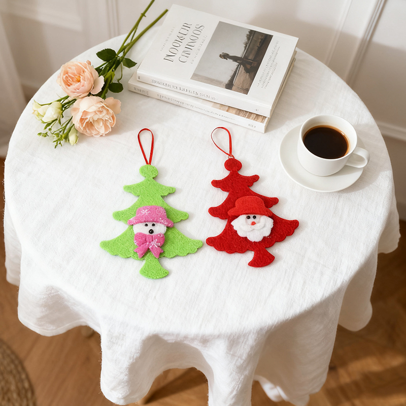 Assorted Colours and Designs Christmas Tree Felt Decoration Xmas Gifts Random sent