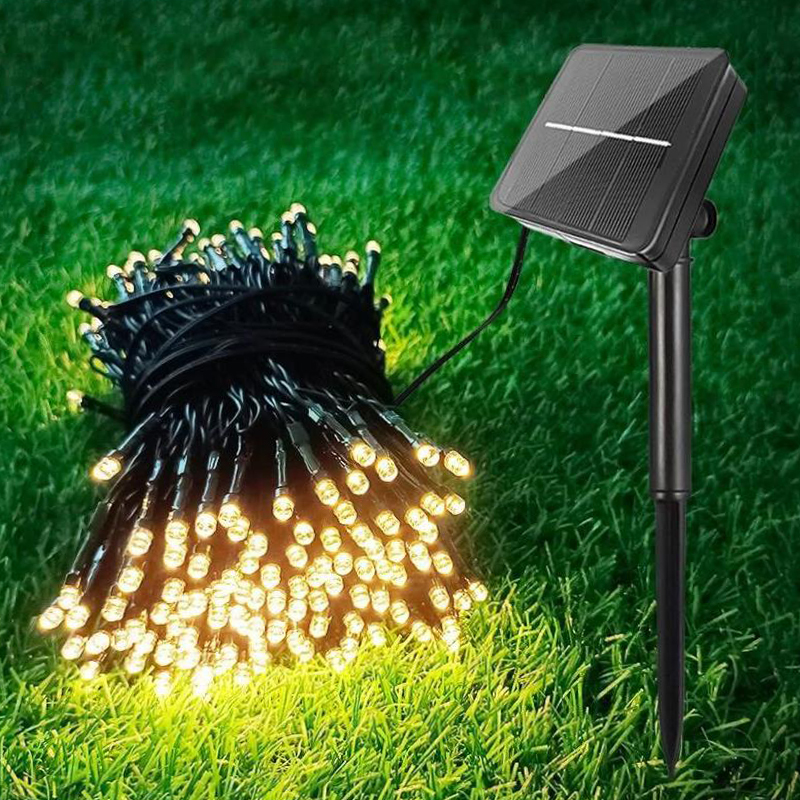 Solar Warm light Fairy Lights String with 500 LED lights Xmas Gifts 50m