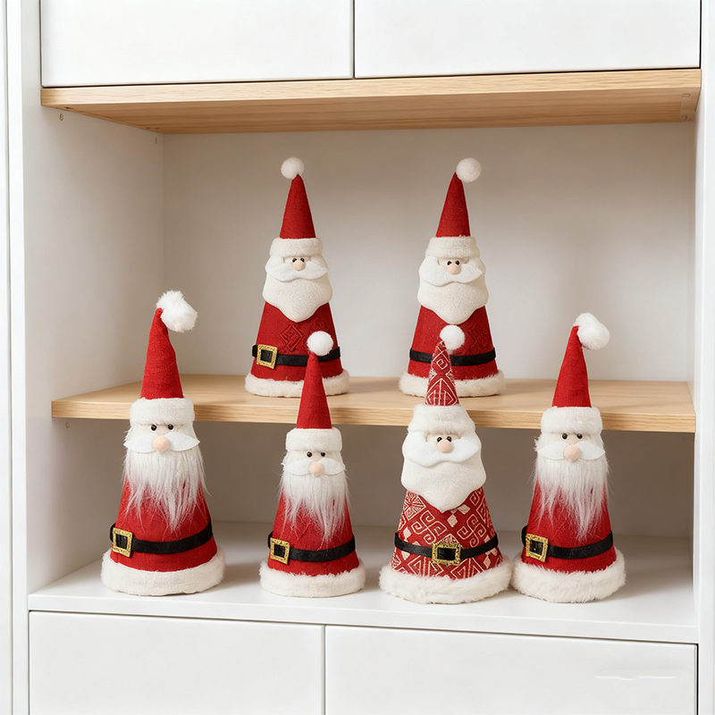 30 cm Christmas Hat Santa Cone Decoration Assorted Designs Xmas Gifts Random sent