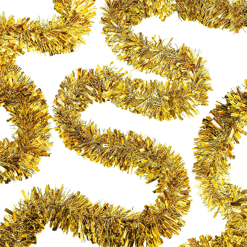 Christmas Tree Garland Tinsel Decoration 2M Gifts Assorted Colours
