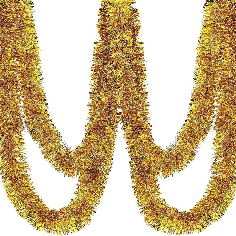 Christmas Tree Garland Tinsel Decoration 2M Gifts Assorted Colours