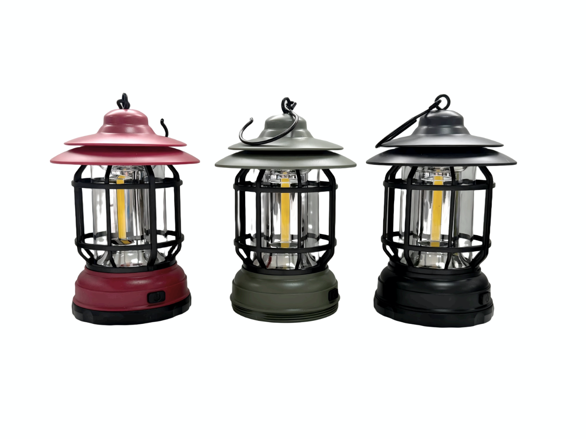 Battery Operated Camping Light Lantern Random Colours 16 x 11 cm