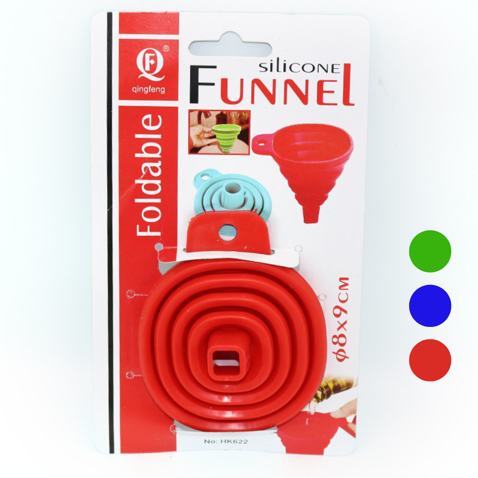 Foldable Silicone Funnel Collapsible Food Grade Liquid Oil Filter Tool Random Sent