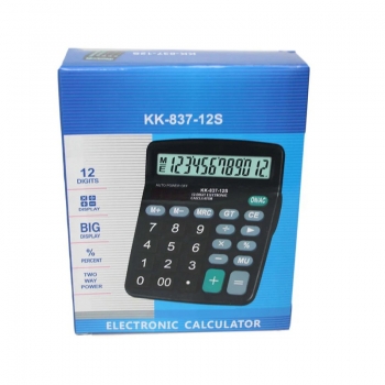 Reliable Efficient Big Display Two-Way Power Electronic Calculator Maths Black