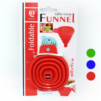 Foldable Silicone Funnel Collapsible Food Grade Liquid Oil Filter Tool Random Sent