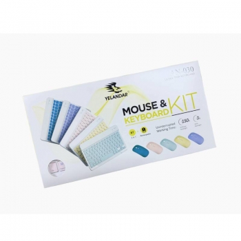 Wireless Keyboard and Mouse Set Bluetooth 2.4GHz Dual Mode Rechargeable Silent Combo