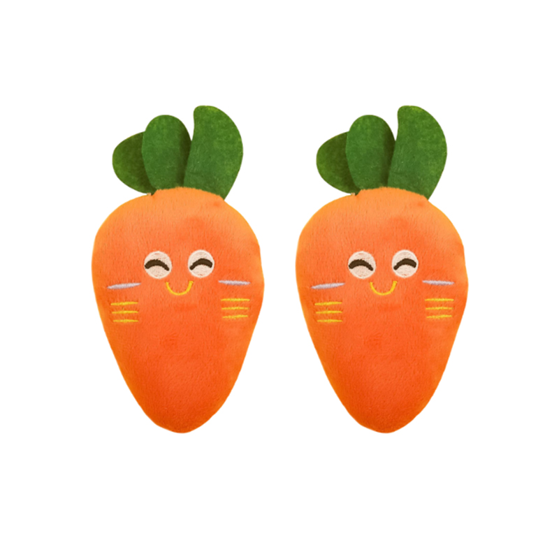 Plush Dog Toy Squeaky Carrot Dog Toy 13 cm Random Colour