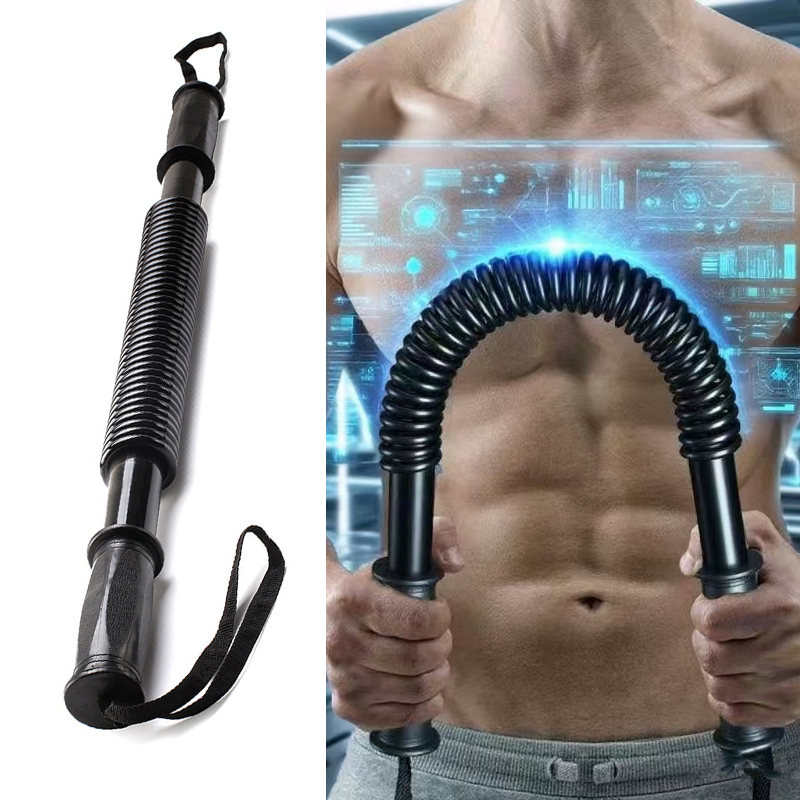 Flexible Power Twister Bar with Resistance Spring Handles Chest Expander 40kg