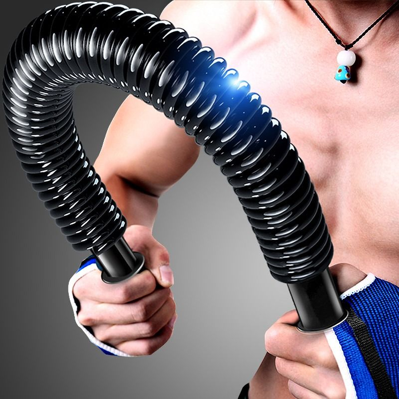 Flexible Power Twister Bar with Resistance Spring Handles Chest Expander 40kg
