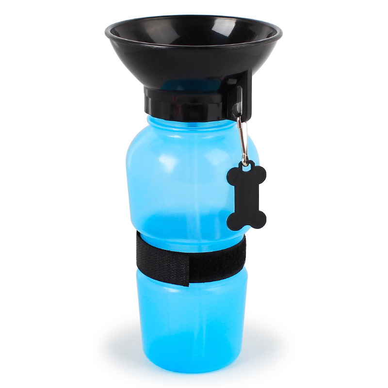 0.5L Leak-Proof Pet Travel Water Bottle Dispenser Blue