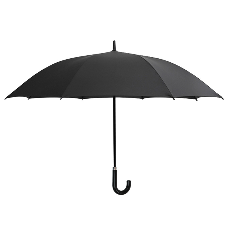 Large Umbrella Windproof Umbrella 92 cm with Bent Handle Random Colour