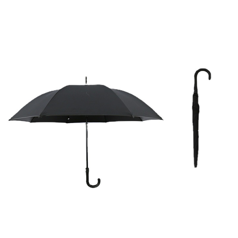 Large Umbrella Windproof Umbrella 92 cm with Bent Handle Random Colour