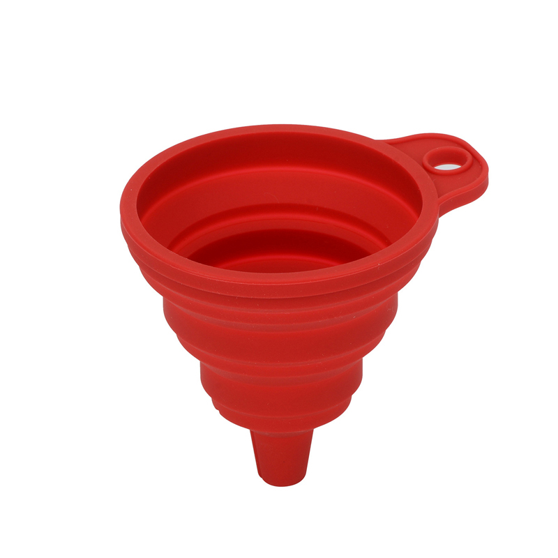 Foldable Silicone Funnel Collapsible Food Grade Liquid Oil Filter Tool Random Sent