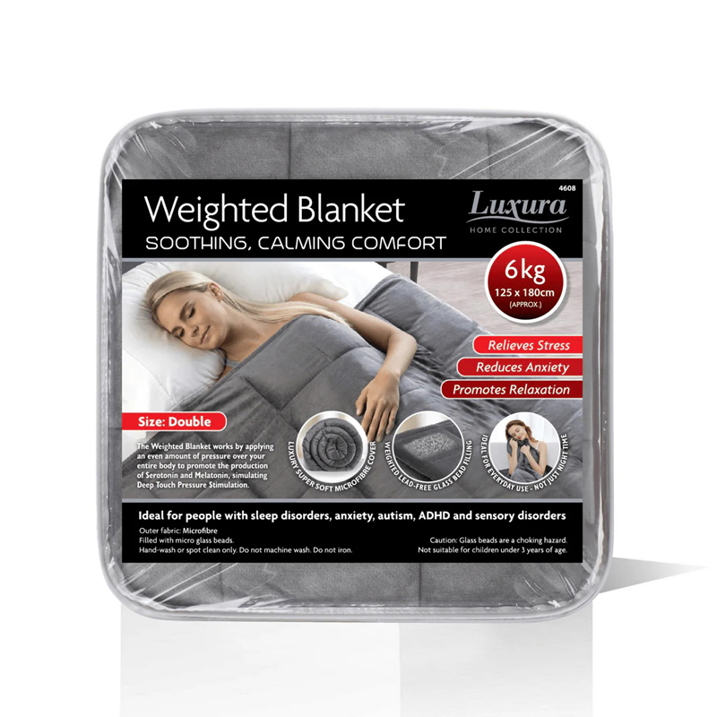 Weighted Blanket 125cm x 180cm 6kg Grey