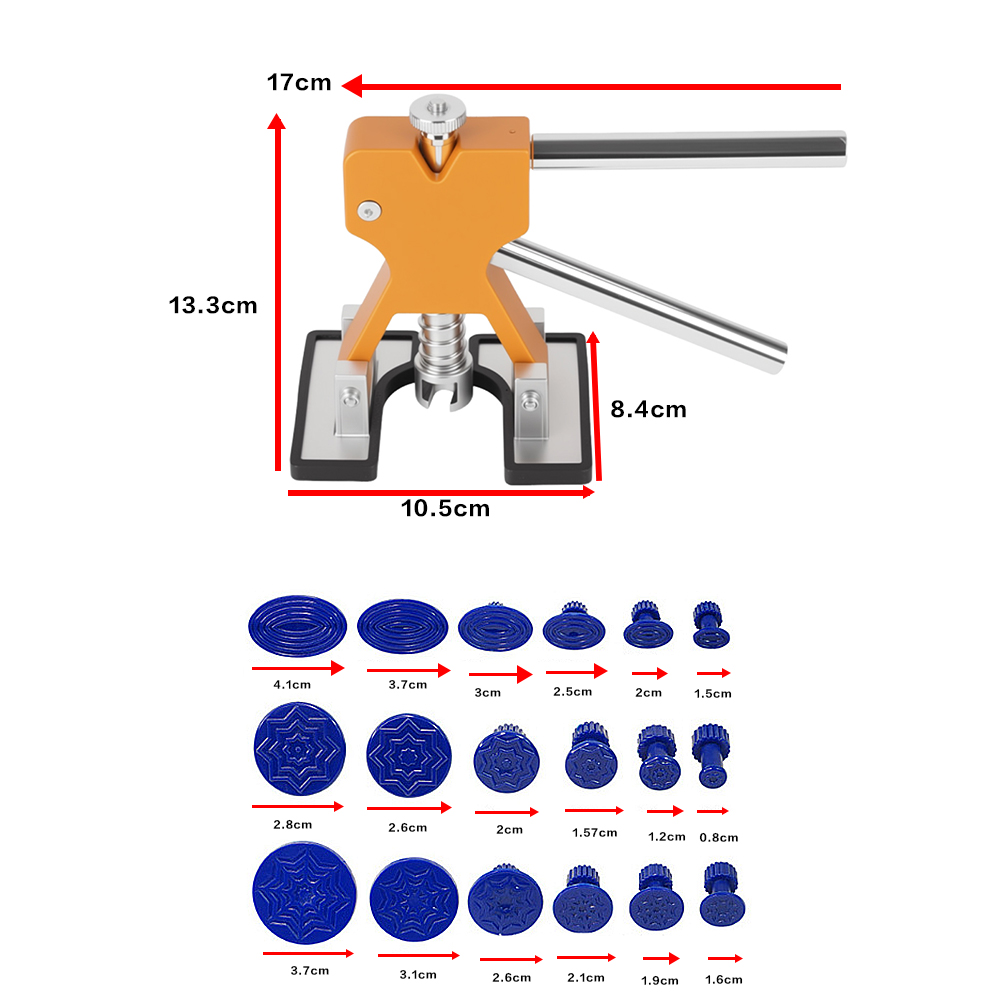 1 SET Car Body Paintless Dent Removal Tool Dent Puller Lifter Bridge NO Glue