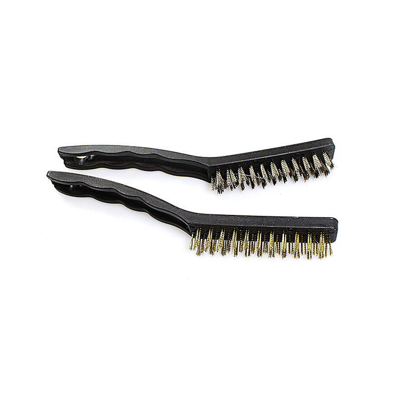 2PCS Hand Brush Durable Curved Stainless Steel Wire Hand Brush