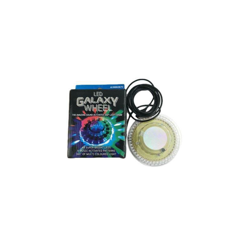 Dynamic Galaxy Wheel Light Powerful 48 LEDs Disco Lamp Vibrant Stage Lighting USB Dazzling Color LED 5505 Parcel Rate
