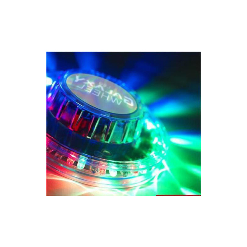 Dynamic Galaxy Wheel Light Powerful 48 LEDs Disco Lamp Vibrant Stage Lighting USB Dazzling Color LED 5505 Parcel Rate