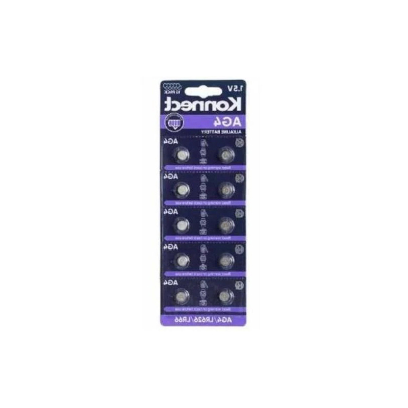 10PCS Konnect AG4 Alkaline Batteries 1.5V