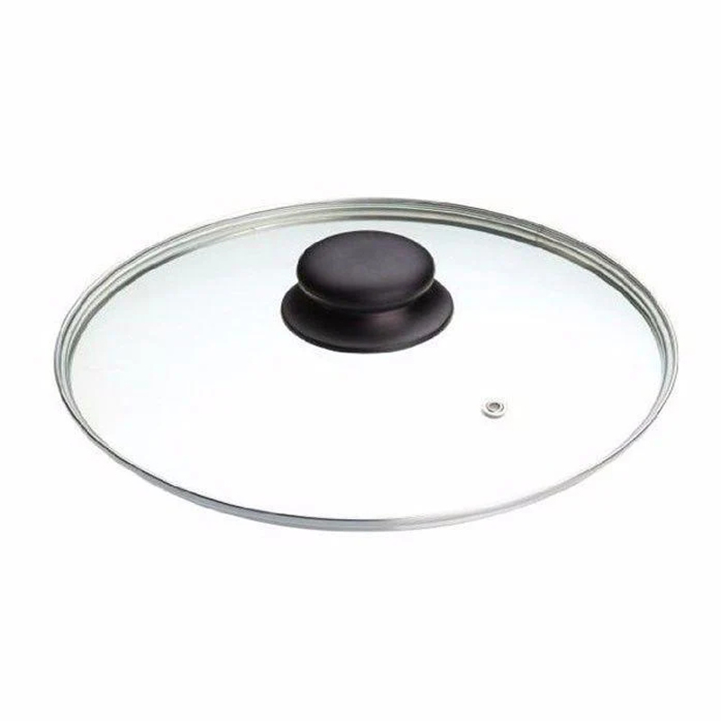 28cm Clear Glass Replacement Pan Lid with Knob for Kitchen