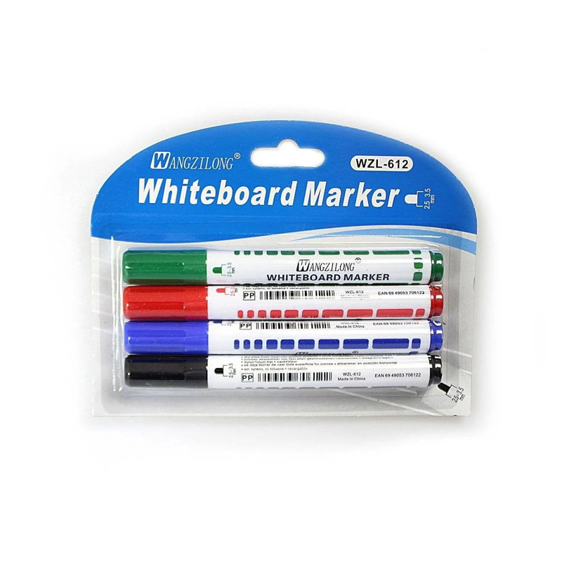 4PCS Whiteboard Marker Pens Useful Marker Assorted Colours