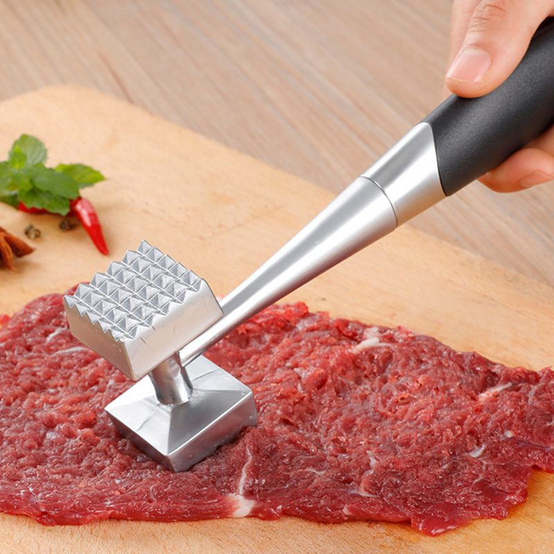 Metal Two Sided Meat Hammer Tenderiser Kitchen 21 cm