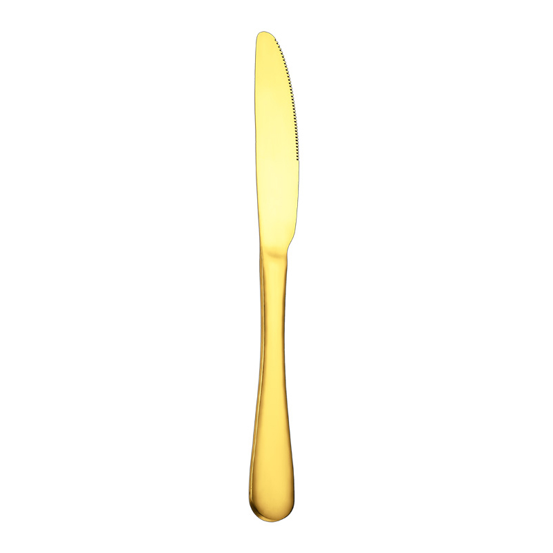 2PCS Gold Coloured Metal Butter Knife 22.5cm