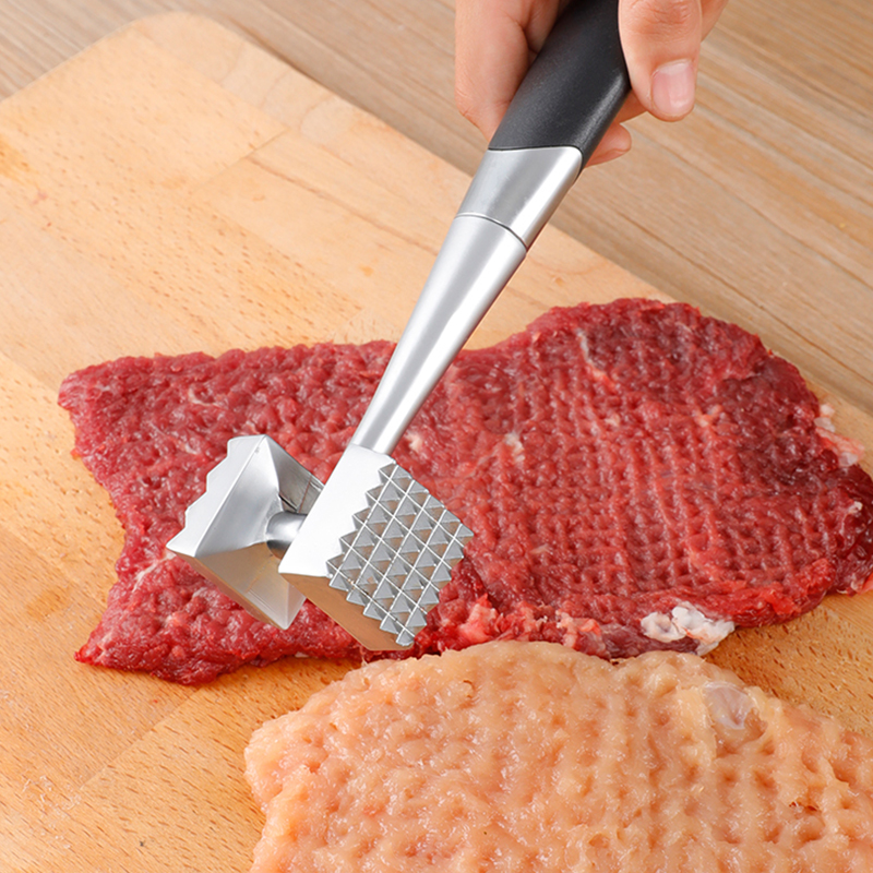 Metal Two Sided Meat Hammer Tenderiser Kitchen 21 cm