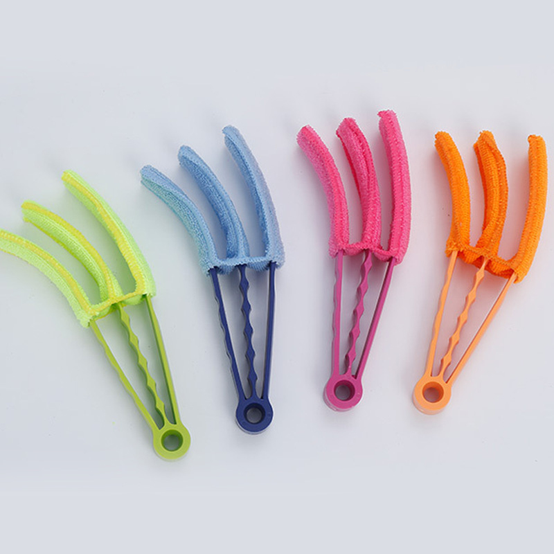 3 in 1 Microfibre Blinds Cleaner Duster 20cm Washable Brush Random Colour