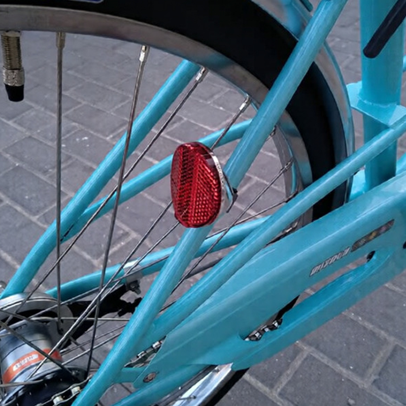 Round Bicycle Bike Reflector Rear Red Motorbike Reflector with Bracket