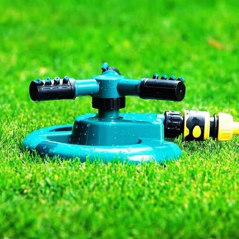 360 degree Rotating Garden Sprinkler Sprinklers with 3 Nozzles