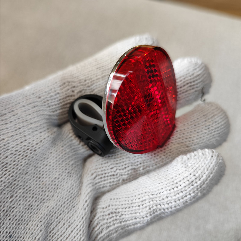 Round Bicycle Bike Reflector Rear Red Motorbike Reflector with Bracket