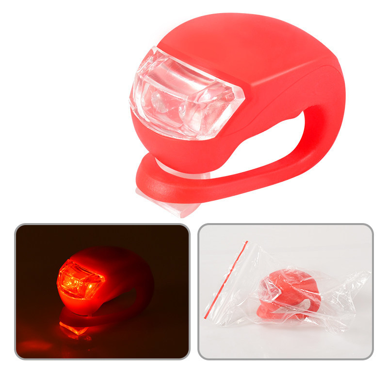 Random Colour LED Bike Light Set Included Bike Headlight and Taillight for All Bikes