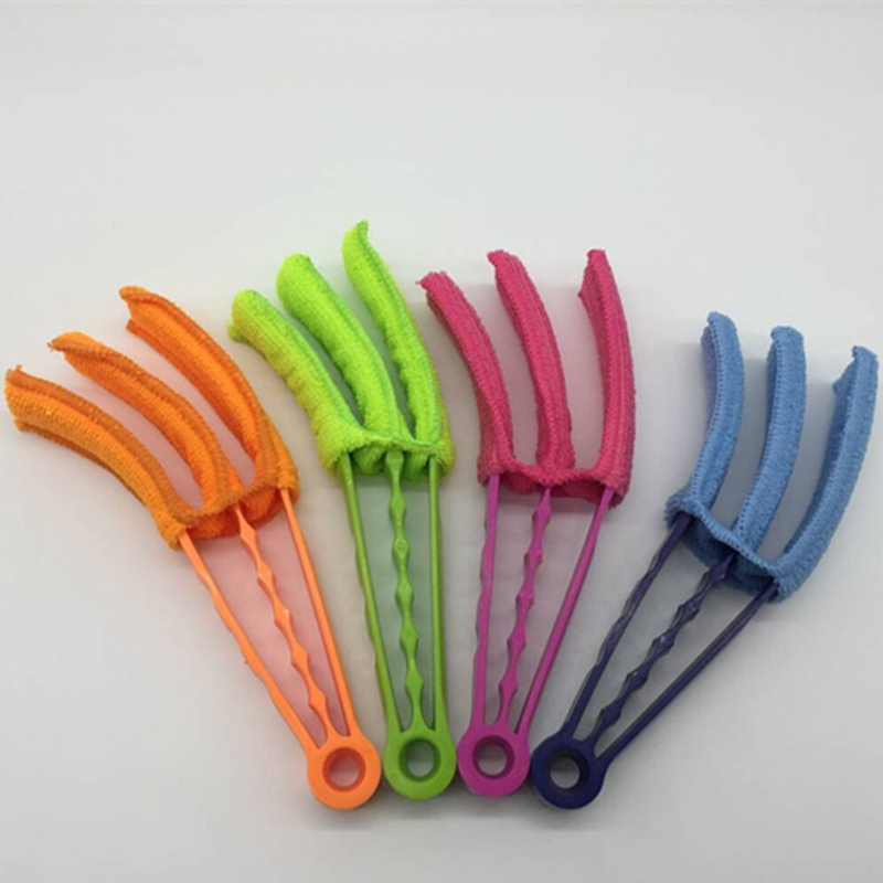 3 in 1 Microfibre Blinds Cleaner Duster 20cm Washable Brush Random Colour