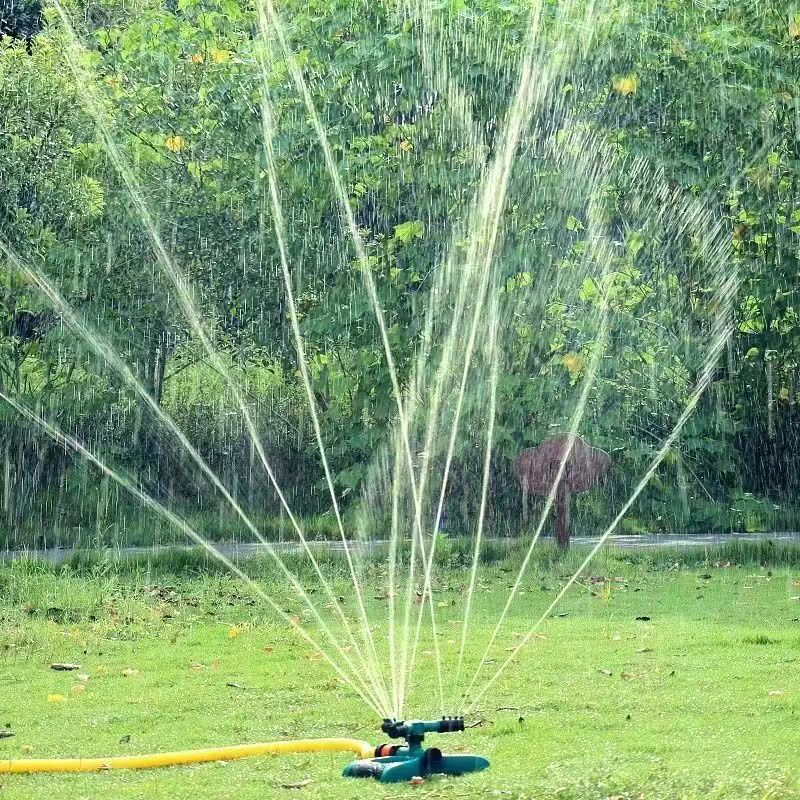 360 degree Rotating Garden Sprinkler Sprinklers with 3 Nozzles