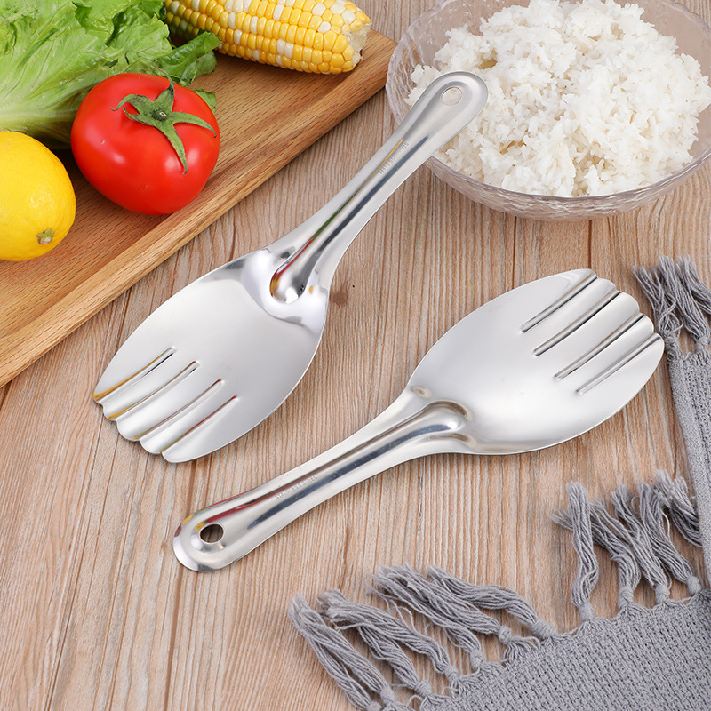 Stainless Steel Rice Spoon Serving Scooper Spatula Home Use 25 cm