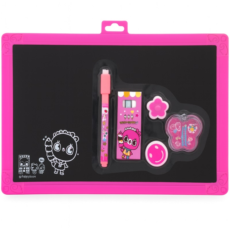 Magnetic Writing Board Set Erasable Drawing Panel with Marker Cartoon Random Color 30 x 20cm